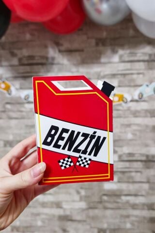 Yarış Konsept Popcorn Kutusu 8 Li Özel Üretim Benzin Bidonu Şeklinde Kutu 8 Adet