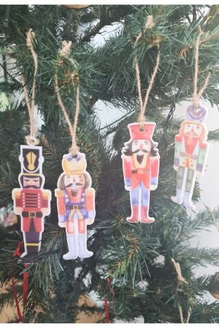 Kurşun Askerler 4lü Yılbaşı Ağacı Süsleri