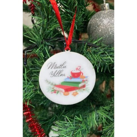 Mutlu Yıllar Yazılı Yılbaşı Ağacı Süsü