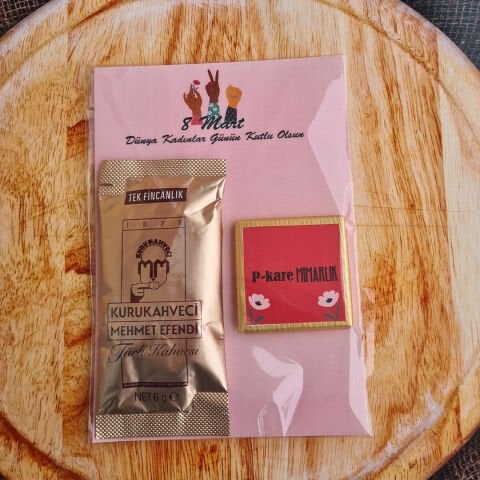 Girl Power Türk Kahveli Çikolatalı Kadınlar Günü Hediyesi