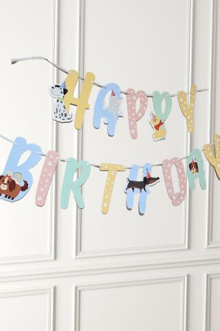 Sevimli Köpekler Doğum Günü Balon Zinciri Seti