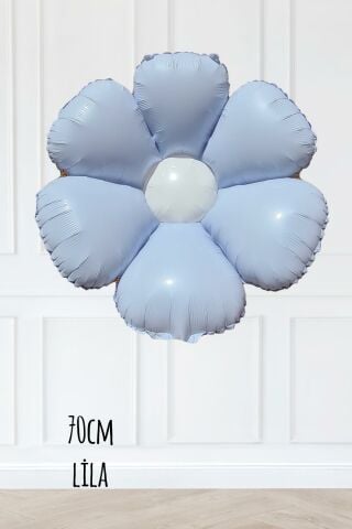 Lila Papatya Folyo Balon 70cm