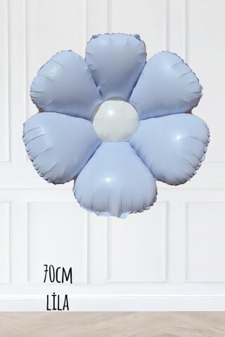 Lila Papatya Folyo Balon 70cm