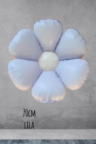 Lila Papatya Folyo Balon 70cm