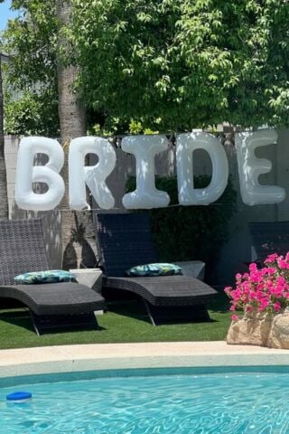 Beyaz Bride Balon 1 Metre Dev Bride Balonu Beyaz Renk Bride Parti Balonu