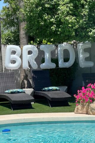 Beyaz Bride Balon 1 Metre Dev Bride Balonu Beyaz Renk Bride Parti Balonu