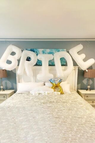 Beyaz Bride Balon 1 Metre Dev Bride Balonu Beyaz Renk Bride Parti Balonu