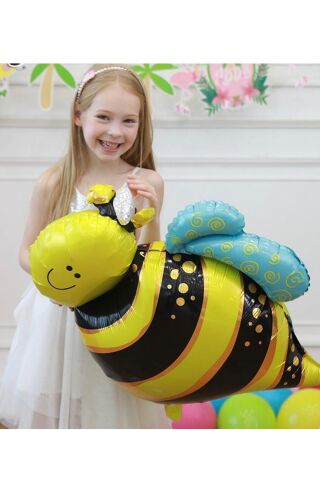Arı Folyo Balon Doğum Günü Balonu Büyük Boy