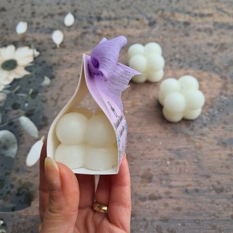 Özel Kesim Kutulu Bubble Mum 8 Mart Kadınlar Günü Hediyesi