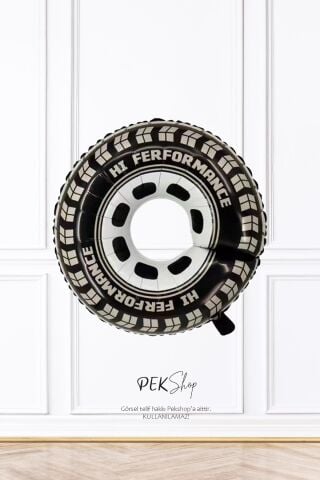 Yarış Lastiği Ortası Boş Tekerlek Büyük Folyo Balon