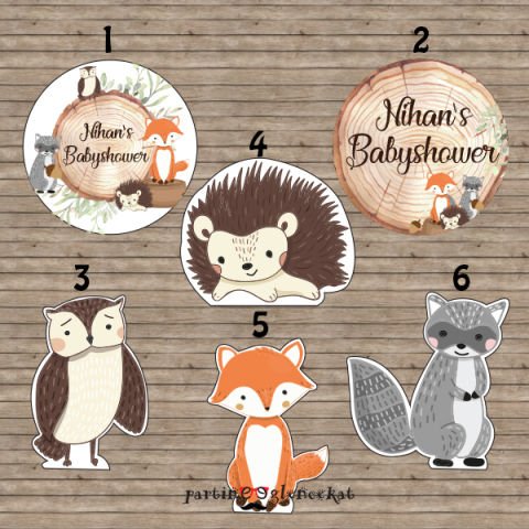 Woodland Konsept 35 Adet 5cm Etiket