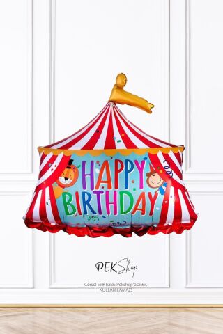 Sirk Folyo Balon Sirk Konsept Doğum Günü Balonu