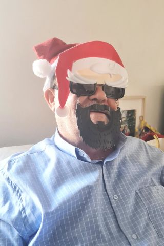 Yılbaşı Parti Gözlüğü Şapkalı Sakallı Noel Baba Eğlenceli Yeni Yıl Parti Gözlüğü