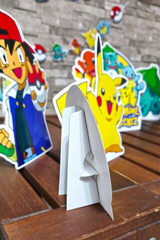 Pokemon Tema Doğum Günü Ayaklı Pano Seti Doğum Günü Masa Üstü Panolar