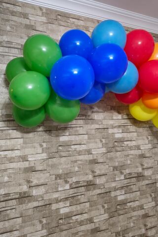 Pokemon Konsept Doğum Günü Balon Zinciri Seti Masa Üstü Pano ve Bannerlı Doğum Günü Süsleme Seti