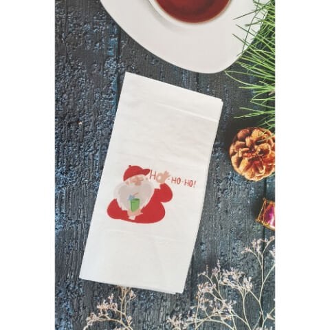 Ho ho Noel Baba Yılbaşı Masası Sunum Peçetesi