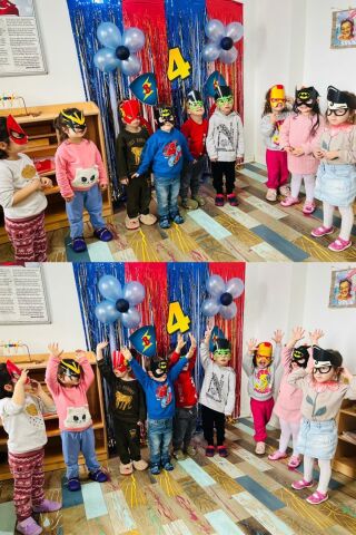 Süper Kahramanlar Tema Karton Maskeler 10lu