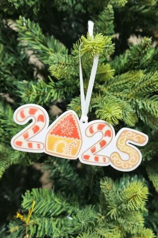 Candy Cane 2025 Ginger House Kurabiye Ev Tema Yılbaşı Ağaç Süsü