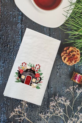 Sunum Peçetesi Yılbaşı - Yeni Yıl Peçetesi