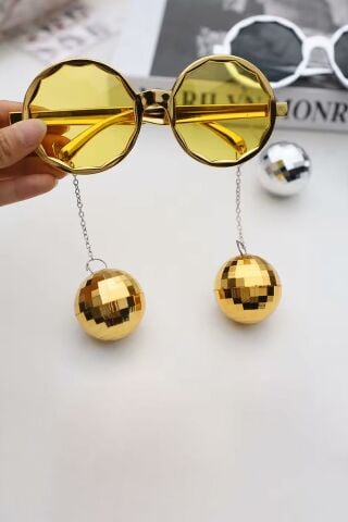 Disko Toplu GOLD Gözlük Parti Bekarlığa Veda Gözlüğü Disko