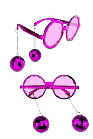 Disko Toplu PEMBE Gözlük Parti Bekarlığa Veda Gözlüğü Disko