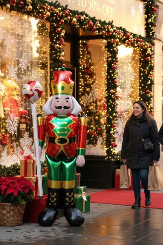 Ayaklı Şekerli Dev Kurşun Asker Folyo Balon