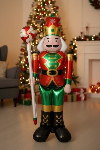 Ayaklı Şekerli Dev Kurşun Asker Folyo Balon