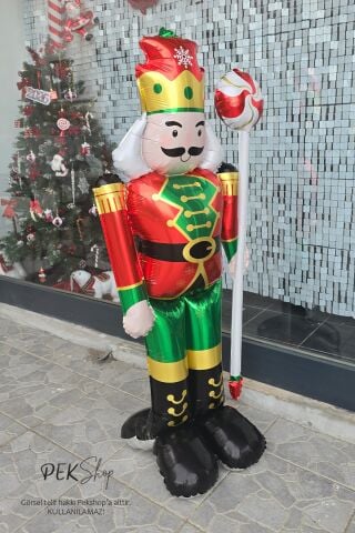 Ayaklı Şekerli Dev Kurşun Asker Folyo Balon