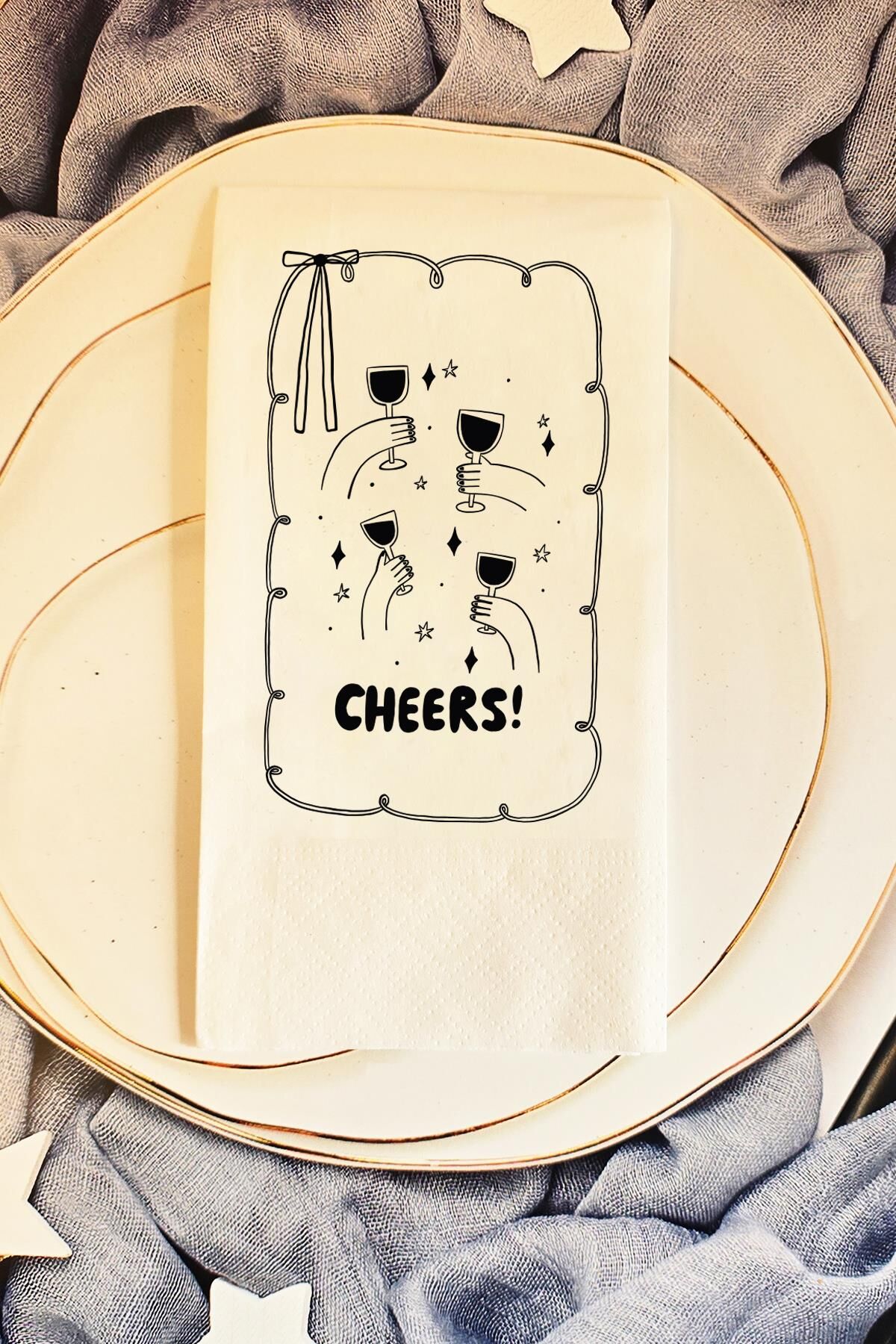 Cheers Yazılı Fiyonk Konsept Doğum Günü Bekarlığa Veda Peçetesi 20li