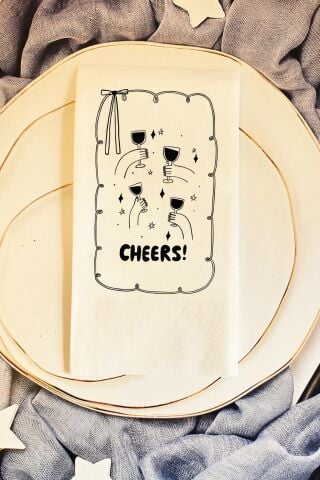 Cheers Yazılı Fiyonk Konsept Doğum Günü Bekarlığa Veda Peçetesi 20li