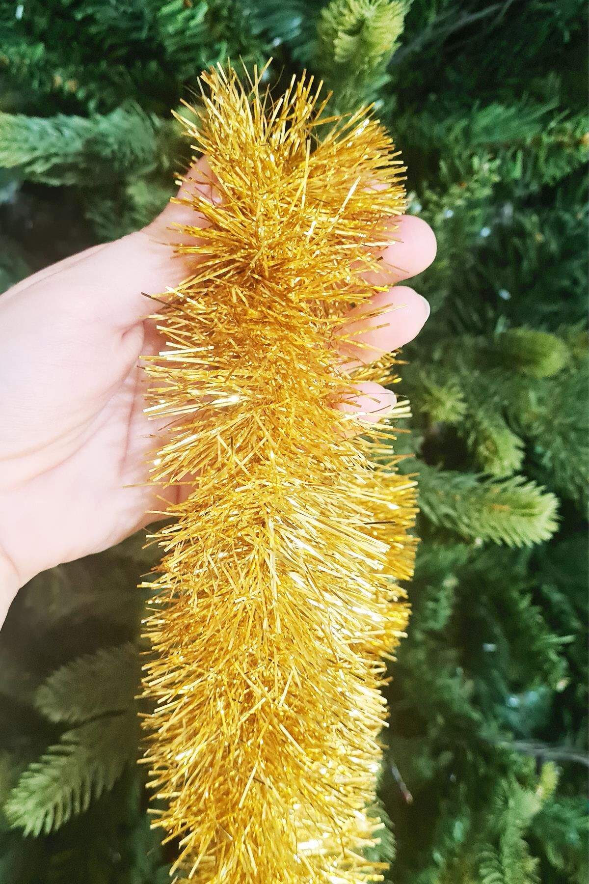 Sim Garland Kalın GOLD 2 Metre Boyun Süsü Yılbaşı Parti Aksesuarı