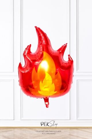 Ateş Folyo Balon Alev Şekilli Balon