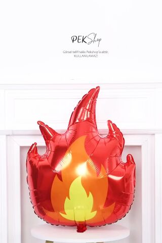 Ateş Folyo Balon Alev Şekilli Balon