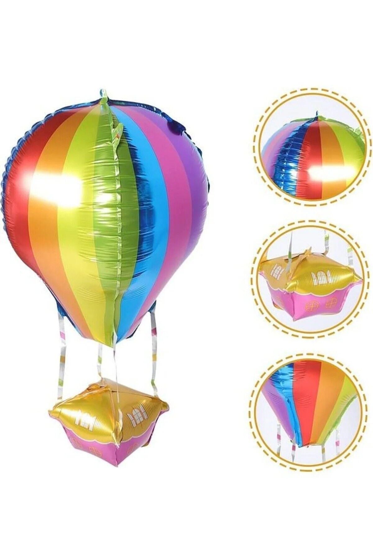 Sıcak Hava Balonu Şeklinde Folyo Balon Kapadokya Balonu