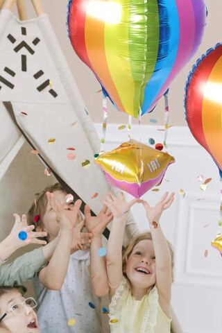 Sıcak Hava Balonu Şeklinde Folyo Balon Kapadokya Balonu