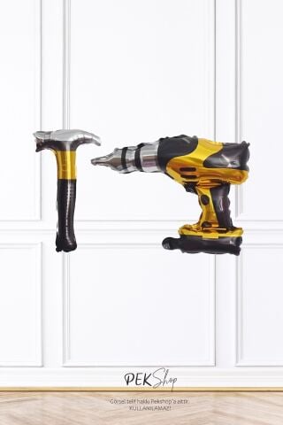 Çekiç ve Matkap Folyo Balon Seti